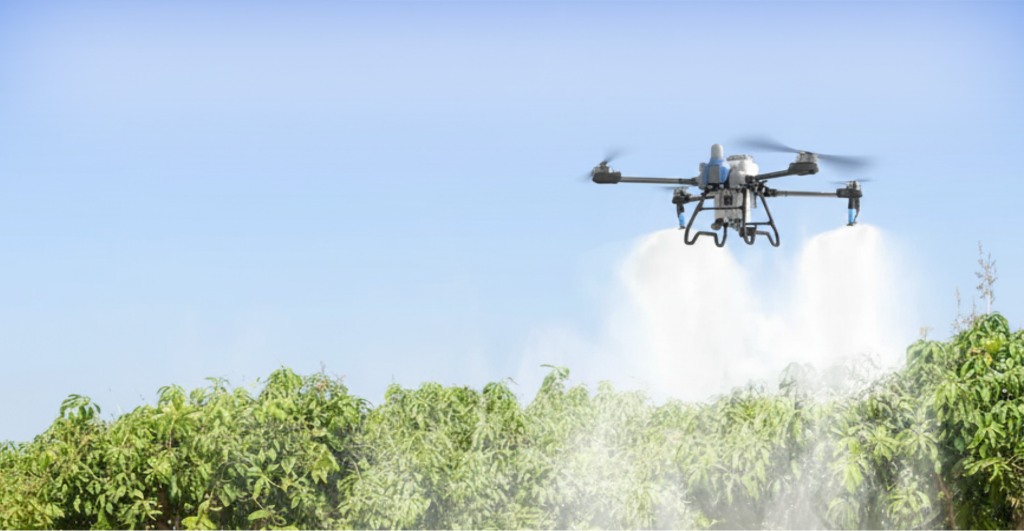 EAVISION J70 Spray drones spraying orchards