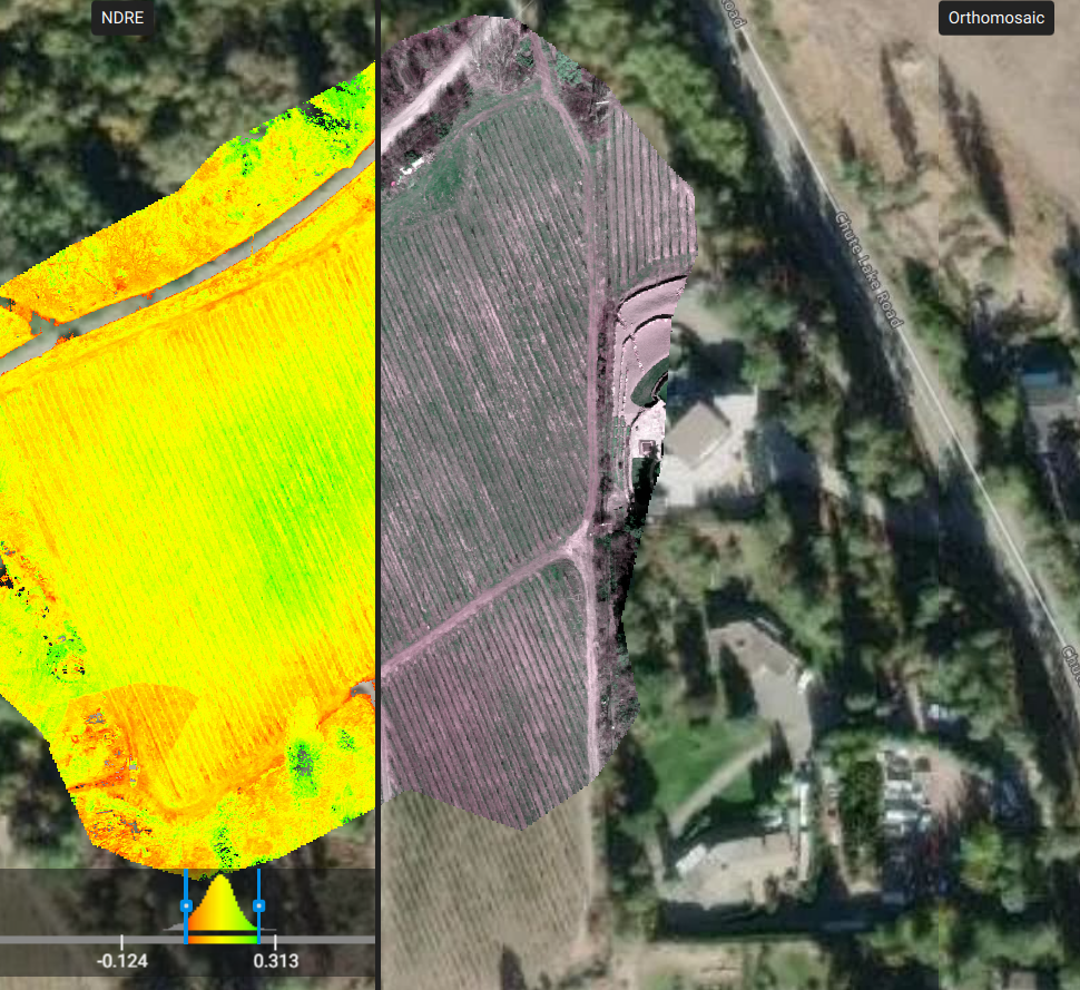 heat map of crop health