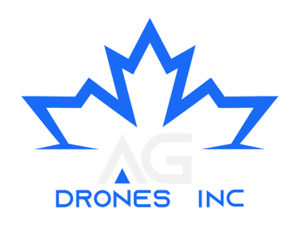 AC Drones, Inc logo: blue geometric maple-leaf drone graphic above the company name.